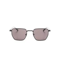 lacoste retro square-frame sunglasses - noir