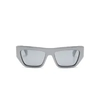 lanvin lunettes de soleil rectangulaires lnv652s - argent