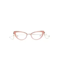 valentino eyewear lunettes de vue à monture papillon - or