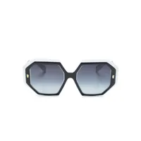 cutler & gross lunettes de soleil géométriques 9324 square - blanc