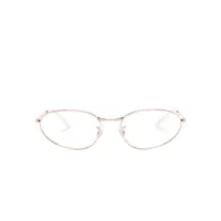 ray-ban lunettes de vue à monture ovale - rose