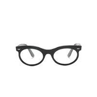 ray-ban lunettes de vue wayfarer à monture ovale - noir