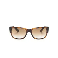 ray-ban lunettes de soleil à monture carrée - marron
