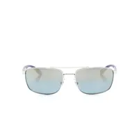 ray-ban lunettes de soleil rb3737 à monture rectangulaire - bleu