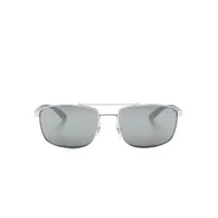 ray-ban lunettes de soleil rb3737 à monture rectangulaire - argent