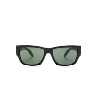 ray-ban lunettes de soleil à monture rectangulaire - noir