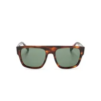 ray-ban lunettes de soleil à monture carrée - marron