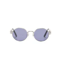 jean paul gaultier round-frame sunglasses - argent