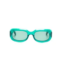 longchamp rectangle-frame sunglasses - vert