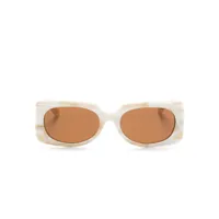 michael kors lunettes de soleil à monture rectangulaire - tons neutres