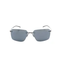 porsche design lunettes de soleil p8923 à monture rectangulaire - gris