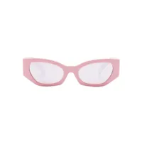 dolce & gabbana eyewear lunettes de soleil à monture papillon - rose
