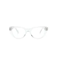 swarovski lunettes de vue à monture papillon - blanc