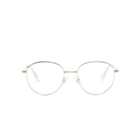 swarovski lunettes de vue sk1016 à monture ronde - or