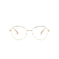 swarovski lunettes de vue ronde à ornement en cristal