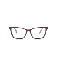 swarovski lunettes de vue sk2015 à monture rectangulaire - rouge