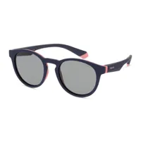 polaroid pld 8048/s lunettes de soleil enfant - panthos bleu rose - verres polarisés