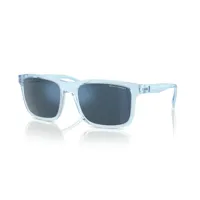 armani exchange ax4145s lunettes de soleil homme - rectangle bleu cristal