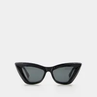 lunettes de soleil - bottega veneta - acétate - noir