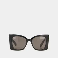 lunettes de soleil - saint laurent - acétate - noir