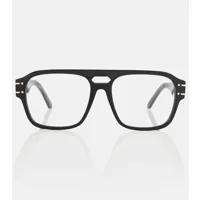 dior eyewear lunettes carrées diorsignatureo n1u