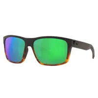 costa slack tide mirrored polarized sunglasses marron,doré green mirror 580p/cat2 femme