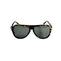 sover mck011 unisexe lunettes de soleil tortue noir or cadre en plastique noir lentille uv haute protection antireflet cat 3