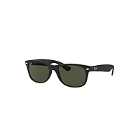 ray-ban unisex-adultes nouveau wayfarer ray-ban nouveau wayfarer lunettes de soleil, rb 2132 52 901 52 mm black, green g-15