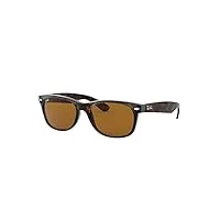 ray-ban lunettes de soleil, unisexe, adulte, 55 mm, couleur de la monture: tortue/verres:brun(brown classic b-15)