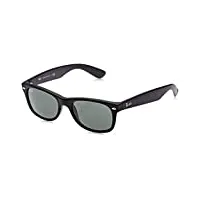 ray-ban unisex-adultes nouveau wayfarer ray-ban nouveau wayfarer lunettes de soleil, rb 2132 52 622 52 mm matte black, green g-15