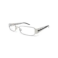 diesel lunettes de vue homme femme dv 0084 argent et noir kxi - cal. 51, noir et argent