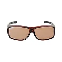 uvex ultra spec l - lunettes de sport pour hommes et femmes - effet miroir - convient aux porteurs de lunettes de vue - havanna/brown - one size