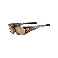 uvex ultra spec m - lunettes de sport pour hommes et femmes - effet miroir - convient aux porteurs de lunettes de vue - havanna/brown - one size