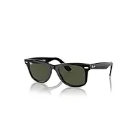 ray-ban lunettes de soleil original wayfarer rb 2140 black/g- classic green 54/18/150 unisexe
