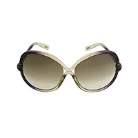 tom ford lunettes de soleil pour femme 0185 sonja - 95p: champagne to purple