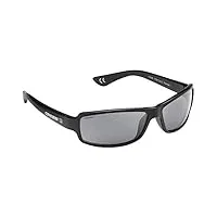 cressi ninja sunglasses - lunettes flexibles de soleil pour hommes, noir-lentille gris foncé, taille unique