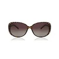 polaroid p8430 la 581 58 sunglasses, noir (black/brown), femme