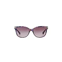 lunettes de soleil coach hc 8132 violet pattern/violet shaded 57/17/135 femme