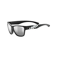 uvex sportstyle 508 - lunettes de soleil pour enfants - effet miroir - bandeau compris - noir (black mat/silver) - one size