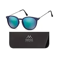 montana ms33a lunettes de soleil, bleu mat, 50 unisex