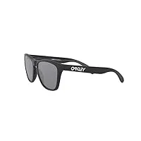 oakley frogskins lunettes de soleil noir mat avec verres polarisés iridium noir, noir mat., taille unique