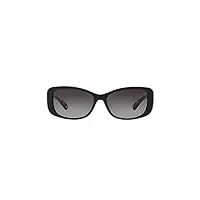 lunettes de soleil coach hc 8168 black/grey shaded 56/16/135 femme