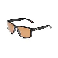 oakley holbrook lunettes de soleil, matte black prizm ruby, 57 mixte adulte