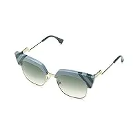 fendi ff 0241/s sunglasses, mvu/9k azure, 50 unisex