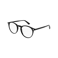 gucci lunettes de vue gg0121o black 49/21/145 homme