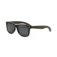 gowood lunettes de soleil en bois pour hommes et femmes | lunettes de soleil polarisées homme | lunette bois homme qualité supérieure | lunettes en bois d'Ébène uv400 | lentilles noirs