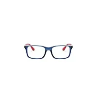 ray-ban 0ry 1570 3721 49 lunettes de soleil, bleu (transparent blue), mixte enfant