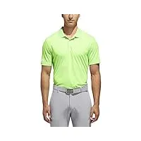 adidas polo de golf pour homme, vert solaire, m