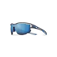 julbo aero lunettes de soleil homme, bleu (translucide grey/bleu), 10 centimeters