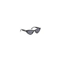 moschino lunettes de soleil mos006/s black/dark grey 52/18/140 femme